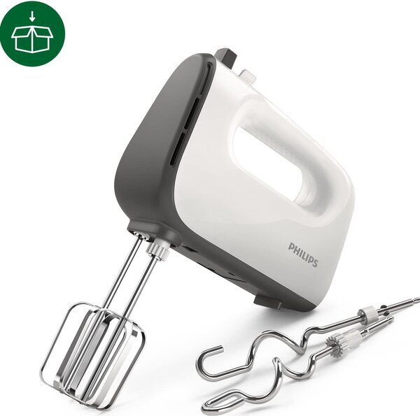 Philips Sbattitore elettrico Mixer 5 Velocit + Turbo Potenza 450 W colore Bianco - HR3740/00 Viva Collection