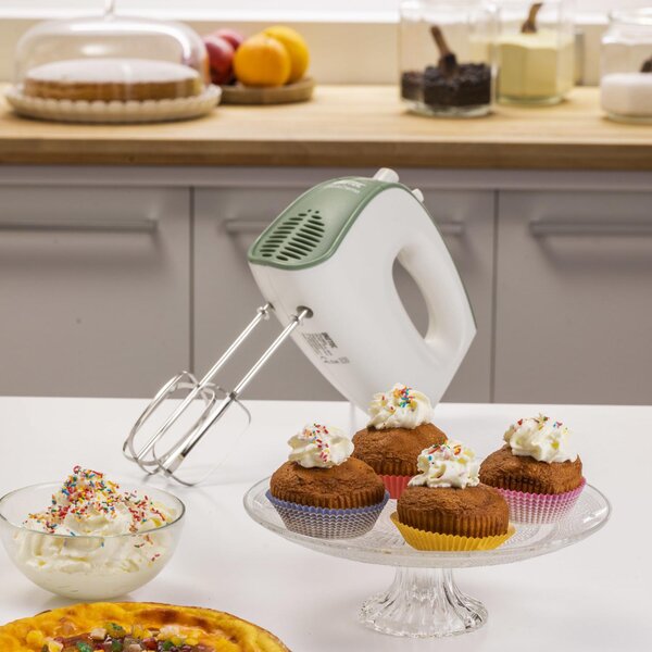 Imetec Sbattitore elettrico Mixer 500 Watt colore Bianco Verde - 7485 Crea&Crema