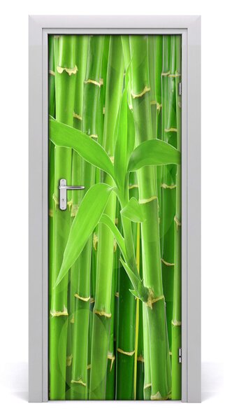 Sticker porta Foresta di bamboo 75x205 cm