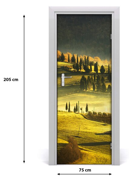 Rivestimento Per Porta Paesaggio rurale 75x205 cm
