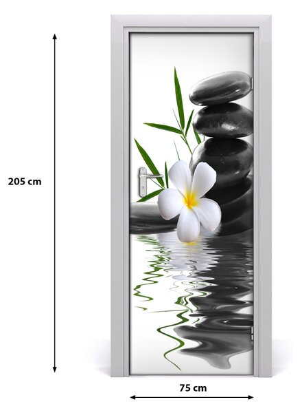 Adesivo per porta Orchidea 75x205 cm