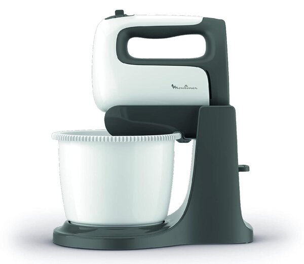 Moulinex Sbattitore elettrico Mixer con Ciotola Potenza 500 watt colore Bianco Grigio - HM4641 HMX Prep'Mix