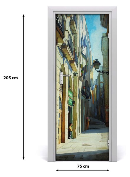 Rivestimento Per Porta Street di Barcellona 75x205 cm