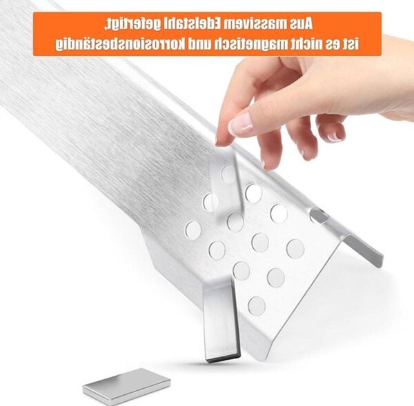 Copertura in acciaio inossidabile per bruciatori, diametro 40,2 cm, compatibile con i modelli Videro G3, G3-S, G4, G6 e Sanzibar – confezione da 4 pezzi, adatta per griglie e barbecue