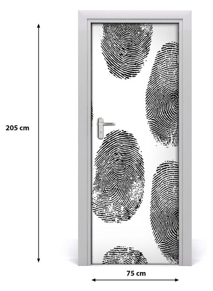 Adesivo per porta Impronte digitali 75x205 cm