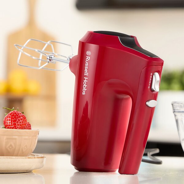 Russell Hobbs Sbattitore Elettrico Mixer Potenza 185 Watt 5 Velocit Variabili colore Rosso - 27150-56