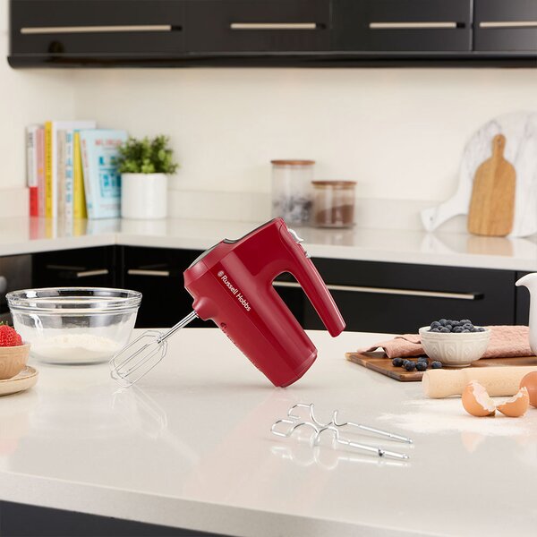 Russell Hobbs Sbattitore Elettrico Mixer Potenza 185 Watt 5 Velocit Variabili colore Rosso - 27150-56