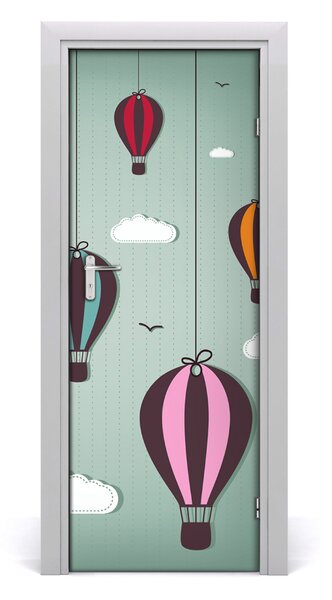 Adesivo per porta Palloncini volanti 75x205 cm