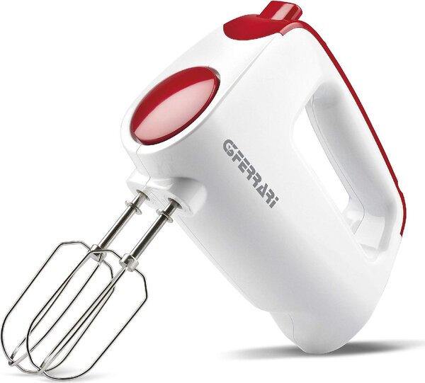 G3 Ferrari Sbattitore elettrico Mixer Potenza 250 Watt 6 Velocit Funzione Turbo colore Bianco / Rosso - G20079 Animadolce