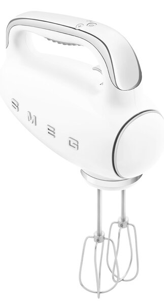 Smeg Sbattitore Elettrico Mixer Potenza 250 Watt con 9 Velocit + Funzione Turbo colore Bianco Lucido - HMF01WHEU 50's Style