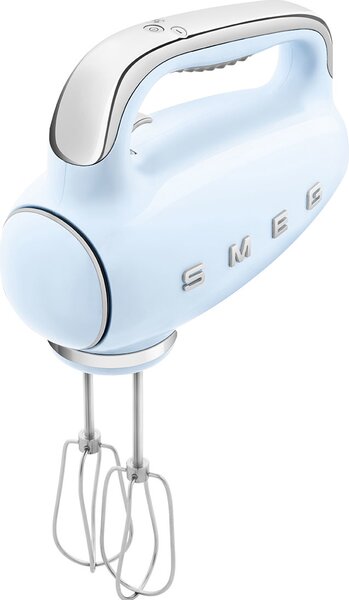 Smeg Sbattitore Elettrico Mixer Potenza 250 Watt con 9 Velocit + Funzione Turbo colore Azzurro Lucido - HMF01PBEU 50's Style