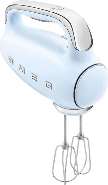 Smeg Sbattitore Elettrico Mixer Potenza 250 Watt con 9 Velocit + Funzione Turbo colore Azzurro Lucido - HMF01PBEU 50's Style
