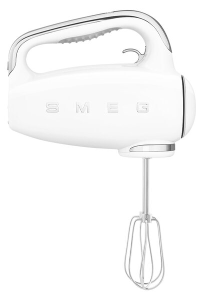 Smeg Sbattitore Elettrico Mixer Potenza 250 Watt con 9 Velocit + Funzione Turbo colore Bianco Lucido - HMF01WHEU 50's Style