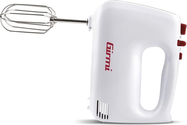Girmi Sbattitore Elettrico Mixer Potenza 400 Watt 5 Velocit + Turbo colore Bianco e Rosso - SB4101