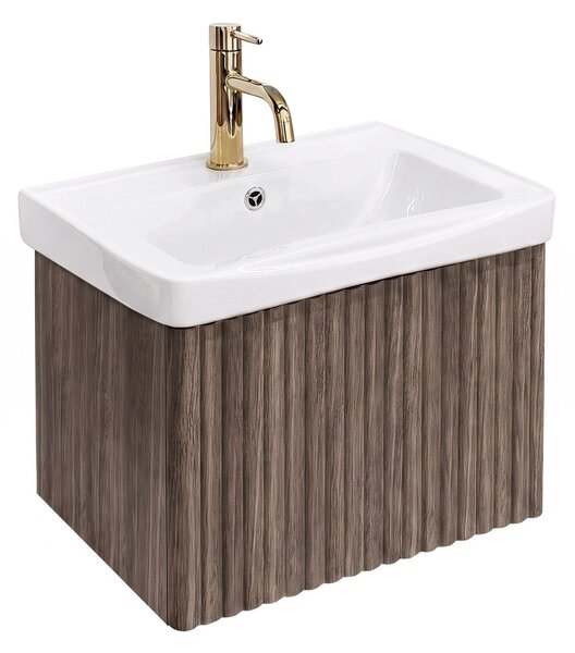 Mobile bagno con lavabo Rea DB85-50-1 Orio Dark 50cm