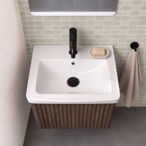 Mobile bagno con lavabo Rea DB85-50-1 Orio Dark 50cm