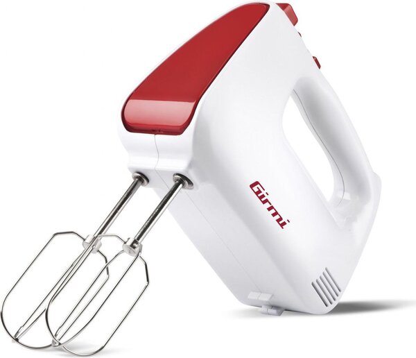 Girmi Sbattitore Elettrico Mixer Potenza 400 Watt 5 Velocit + Turbo colore Bianco e Rosso - SB4101
