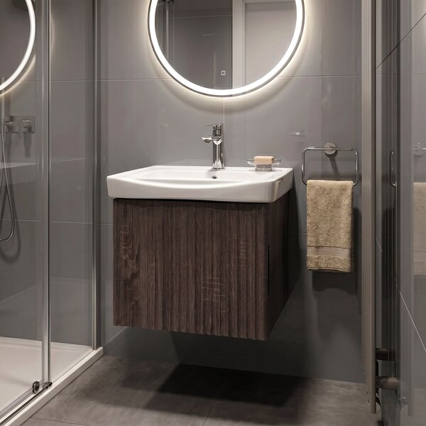 Mobile bagno con lavabo Rea DB85-50-1 Orio Dark 50cm