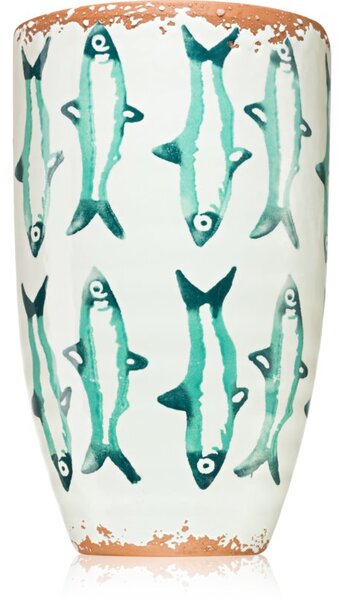 Wax Design Fish Jade Seaweed candela profumata II. 21x13 cm