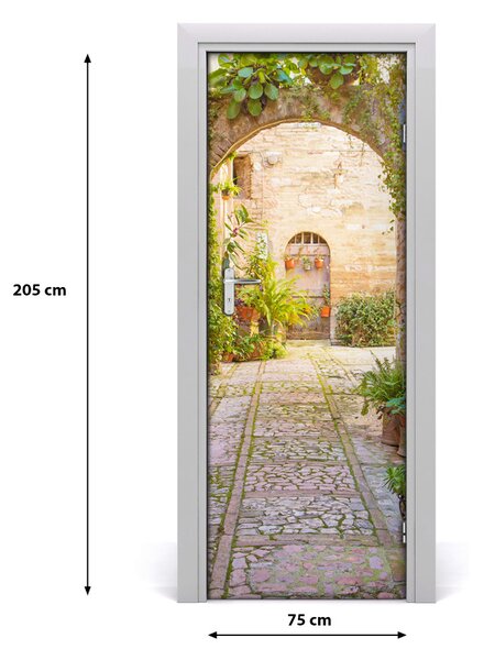 Rivestimento Per Porta Strada romantica 75x205 cm