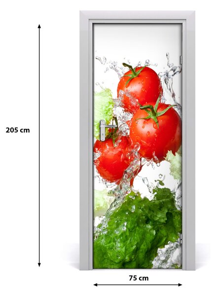 Rivestimento Per Porta Pomodori e lattuga 75x205 cm