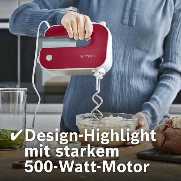 Bosch Sbattitore Elettrico Mixer Potenza 500 W colore Rosso - MFQ40303
