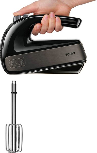 Black & Decker Sbattitore elettrico Mixer Potenza 500 Watt 5 Velocit colore Nero - BXMX500E