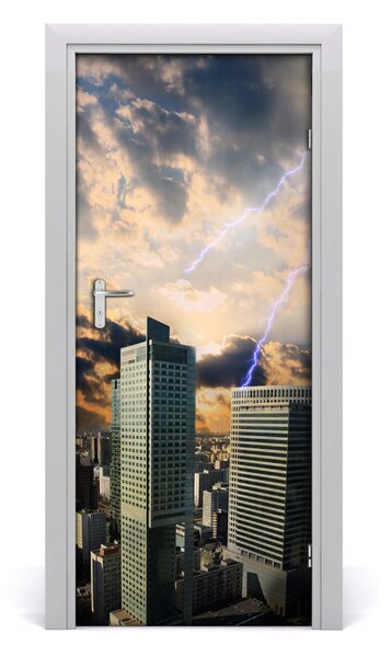 Rivestimento Per Porta Storm su Varsavia 75x205 cm