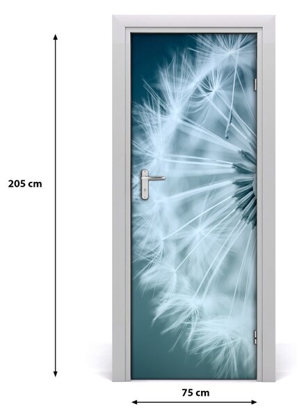 Adesivo per porta Dente di leone 75x205 cm