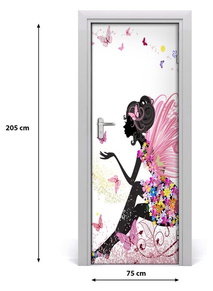 Poster adesivo per porta Fata Madrina 75x205 cm