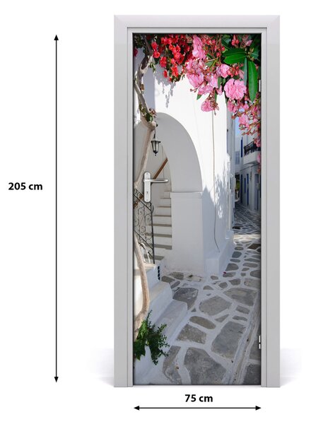 Rivestimento Per Porta Villaggio greco 75x205 cm