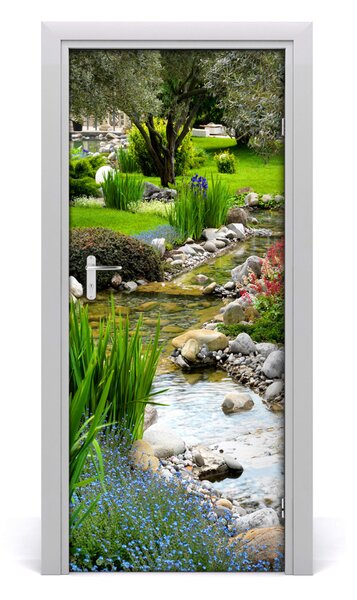 Sticker porta Giardino asiatico 75x205 cm