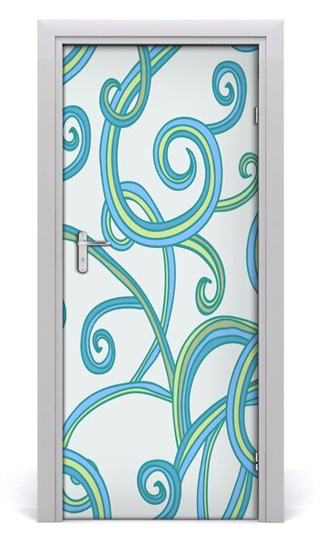 Adesivo per porta Spirali astratti 75x205 cm