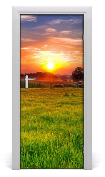 Adesivo per porta Il tramonto 75x205 cm
