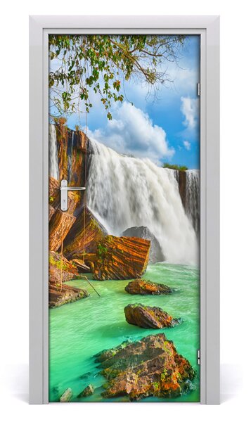 Sticker porta Paesaggi a cascata 75x205 cm