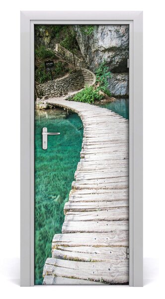 Adesivo per porta Plitwickie Lakes 75x205 cm