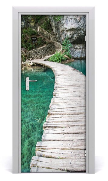 Adesivo per porta Plitwickie Lakes 75x205 cm