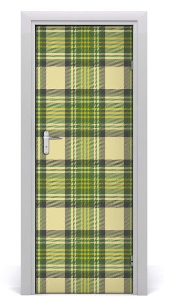 Adesivo per porta Griglia verde 75x205 cm