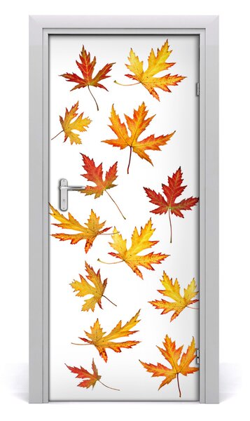 Adesivo per porta Foglie d'autunno 75x205 cm