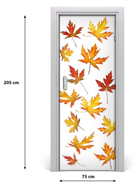 Adesivo per porta Foglie d'autunno 75x205 cm