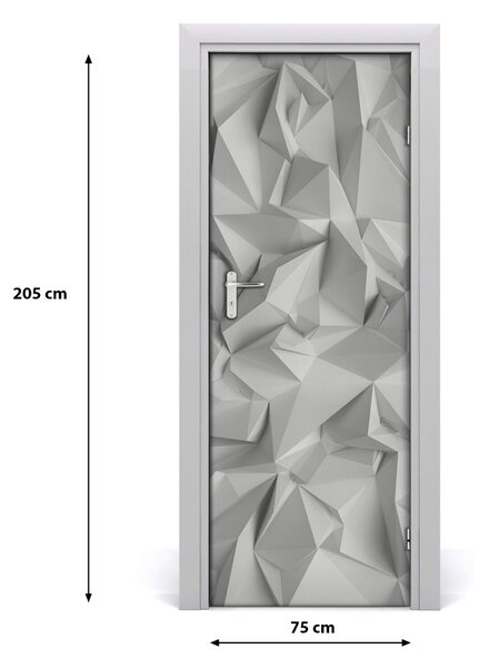 Adesivo per porta Astrazione 3D 75x205 cm