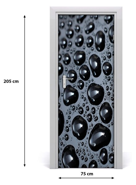 Poster adesivo per porta Gocce d'acqua 75x205 cm