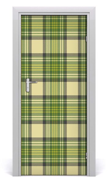 Adesivo per porta Griglia verde 75x205 cm