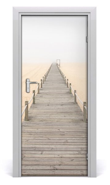 Adesivo per porta Sentiero sulla spiaggia 75x205 cm