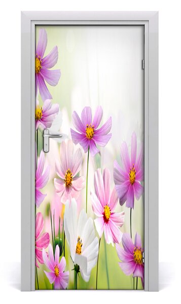 Adesivo per porta Fiori di campo 75x205 cm