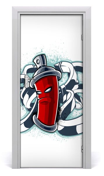 Adesivo per porta Graffiti 75x205 cm