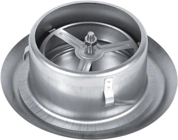 Griglie di ventilazione regolabili a forma circolare, realizzate in acciaio inossidabile, per una circolazione ottimale dell'aria in casa (100 mm)