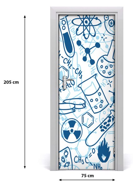 Adesivo per porta Chimica di base 75x205 cm