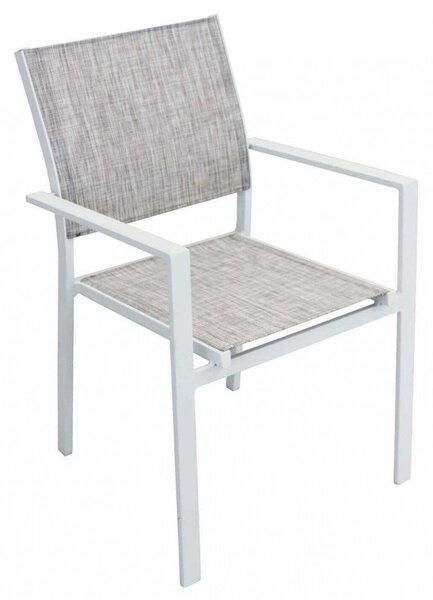 Poltrona Jamaica 55x58x85 h cm in Textilene Bianco