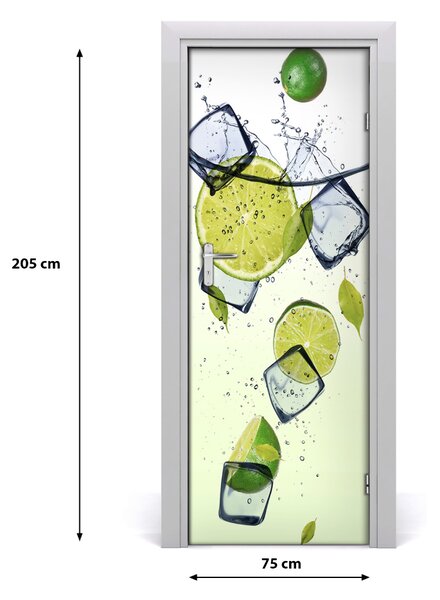 Rivestimento Per Porta Lime e ghiaccio 75x205 cm